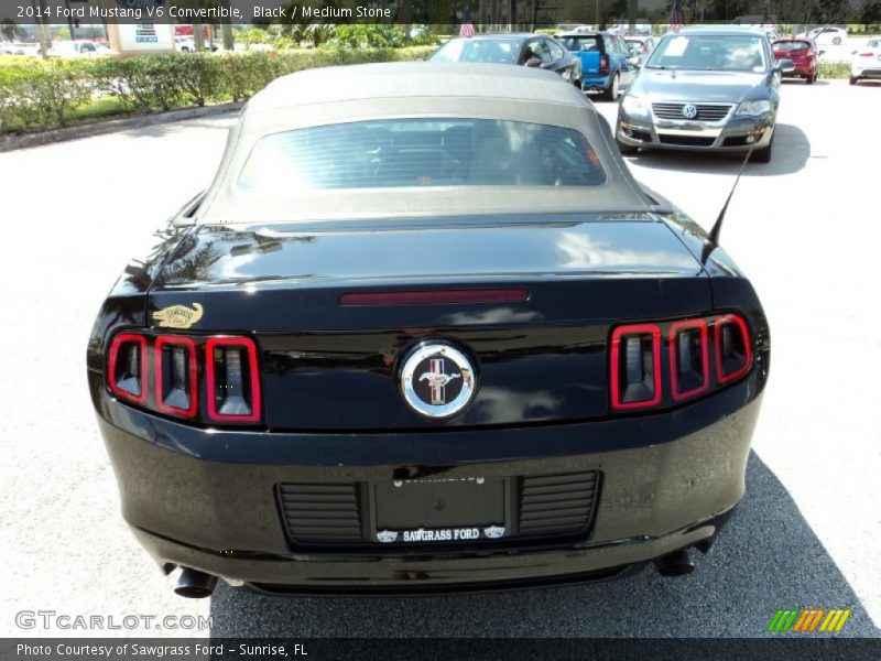 Black / Medium Stone 2014 Ford Mustang V6 Convertible