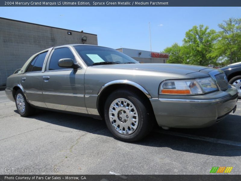 Spruce Green Metallic / Medium Parchment 2004 Mercury Grand Marquis LS Ultimate Edition