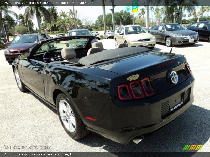 Black / Medium Stone 2014 Ford Mustang V6 Convertible