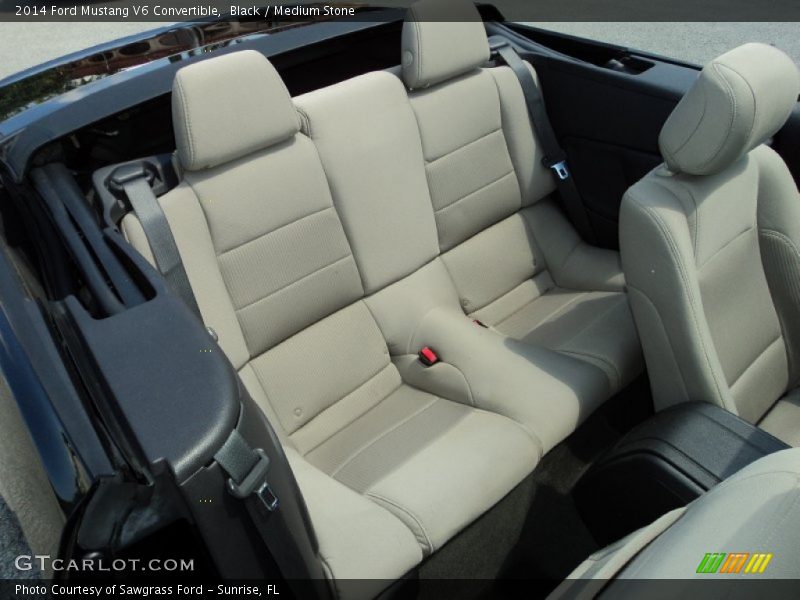 Black / Medium Stone 2014 Ford Mustang V6 Convertible