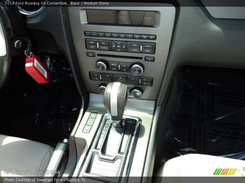 Black / Medium Stone 2014 Ford Mustang V6 Convertible