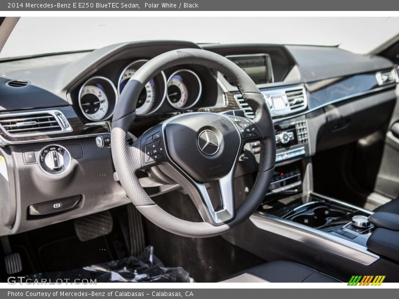 Polar White / Black 2014 Mercedes-Benz E E250 BlueTEC Sedan