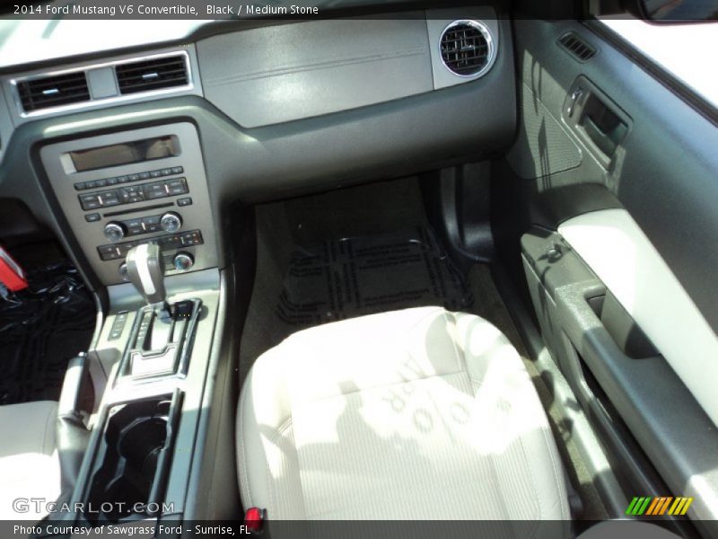 Black / Medium Stone 2014 Ford Mustang V6 Convertible