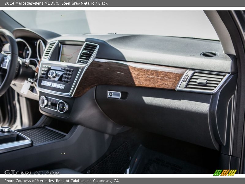 Steel Grey Metallic / Black 2014 Mercedes-Benz ML 350