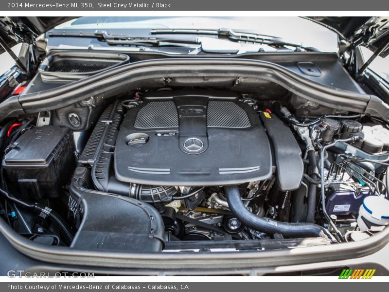 Steel Grey Metallic / Black 2014 Mercedes-Benz ML 350