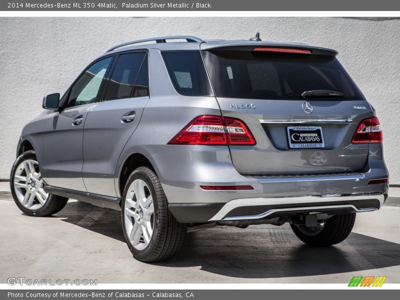 Paladium Silver Metallic / Black 2014 Mercedes-Benz ML 350 4Matic