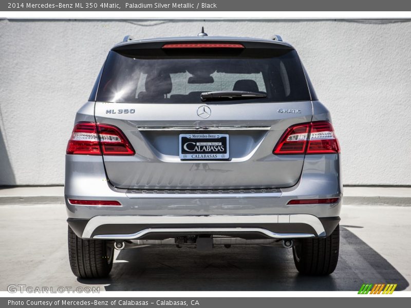 Paladium Silver Metallic / Black 2014 Mercedes-Benz ML 350 4Matic