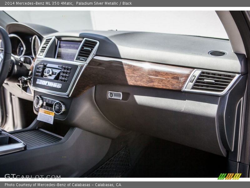 Paladium Silver Metallic / Black 2014 Mercedes-Benz ML 350 4Matic