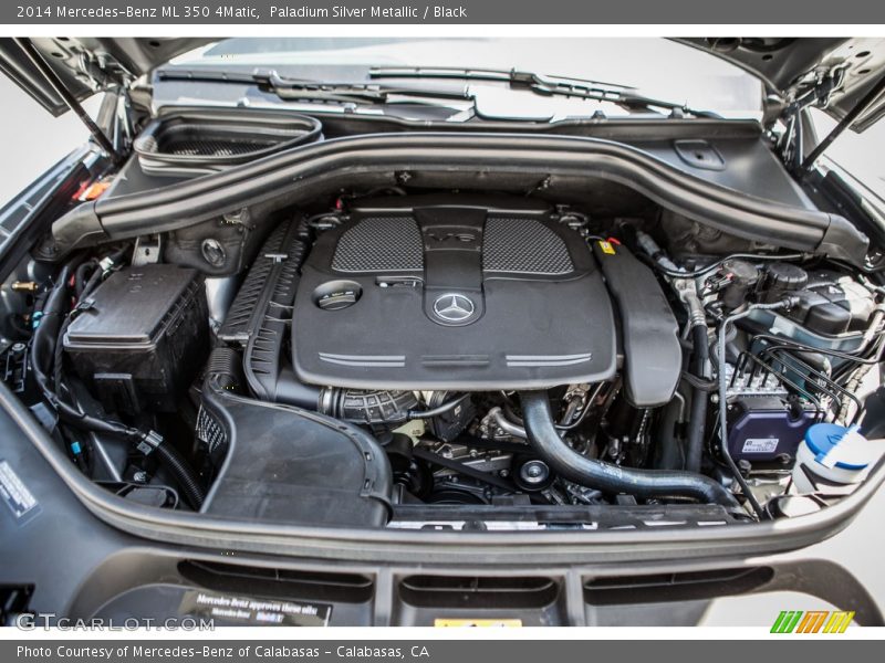 Paladium Silver Metallic / Black 2014 Mercedes-Benz ML 350 4Matic