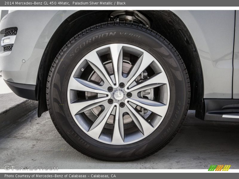 Paladium Silver Metallic / Black 2014 Mercedes-Benz GL 450 4Matic