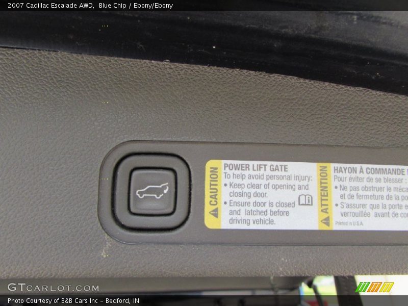 Blue Chip / Ebony/Ebony 2007 Cadillac Escalade AWD
