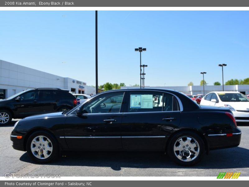 Ebony Black / Black 2008 Kia Amanti