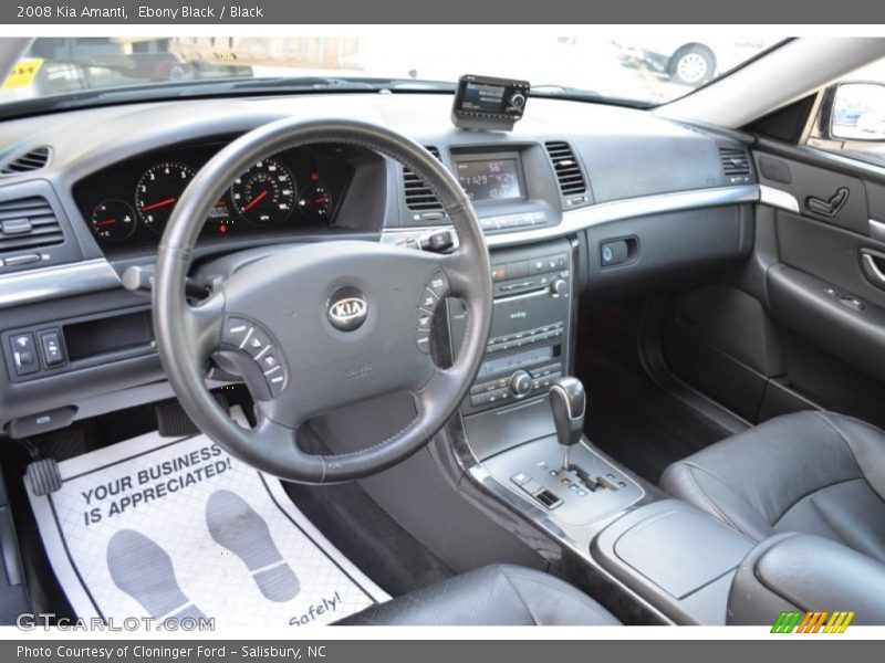 Ebony Black / Black 2008 Kia Amanti