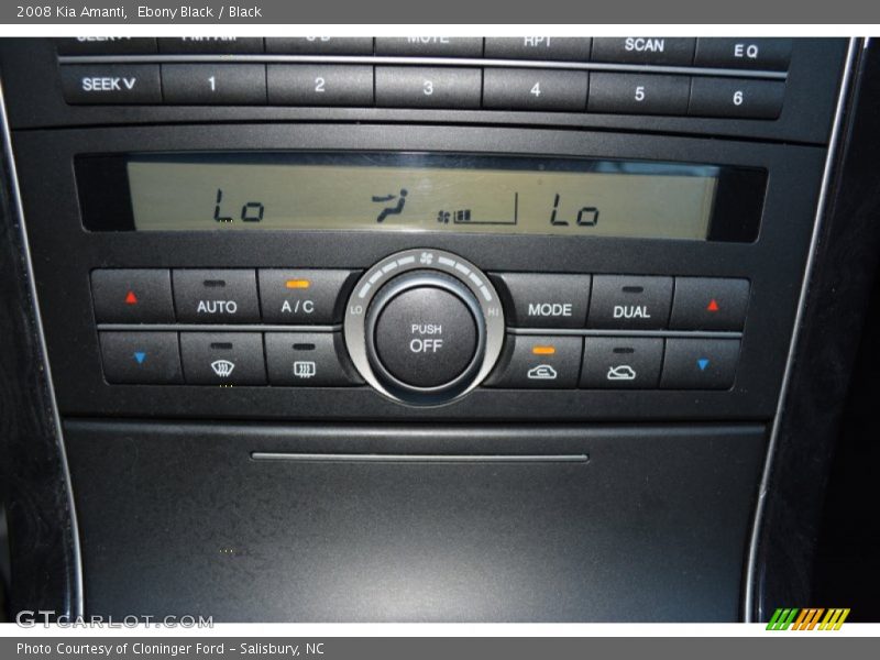 Ebony Black / Black 2008 Kia Amanti