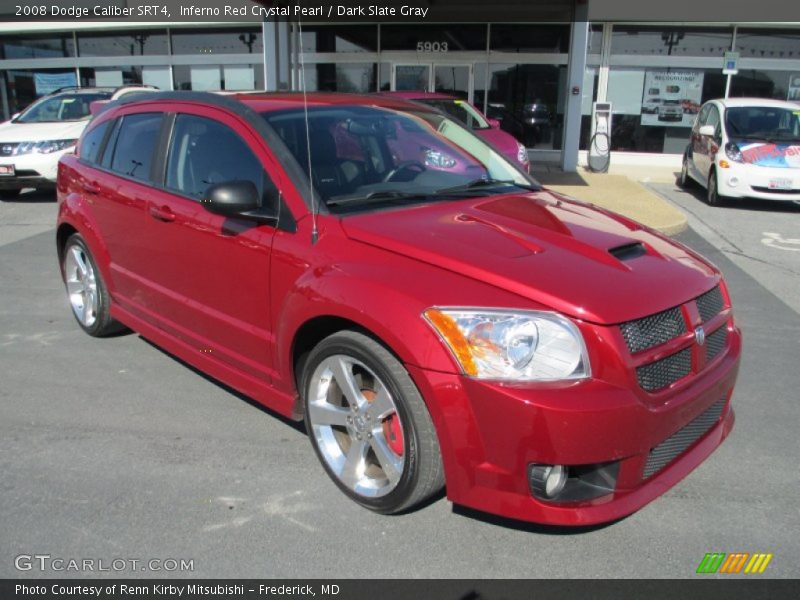 Inferno Red Crystal Pearl / Dark Slate Gray 2008 Dodge Caliber SRT4