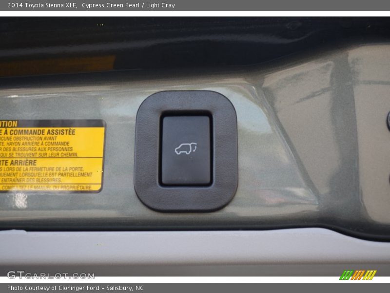 Cypress Green Pearl / Light Gray 2014 Toyota Sienna XLE