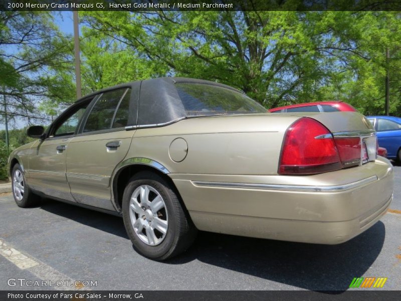 Harvest Gold Metallic / Medium Parchment 2000 Mercury Grand Marquis GS