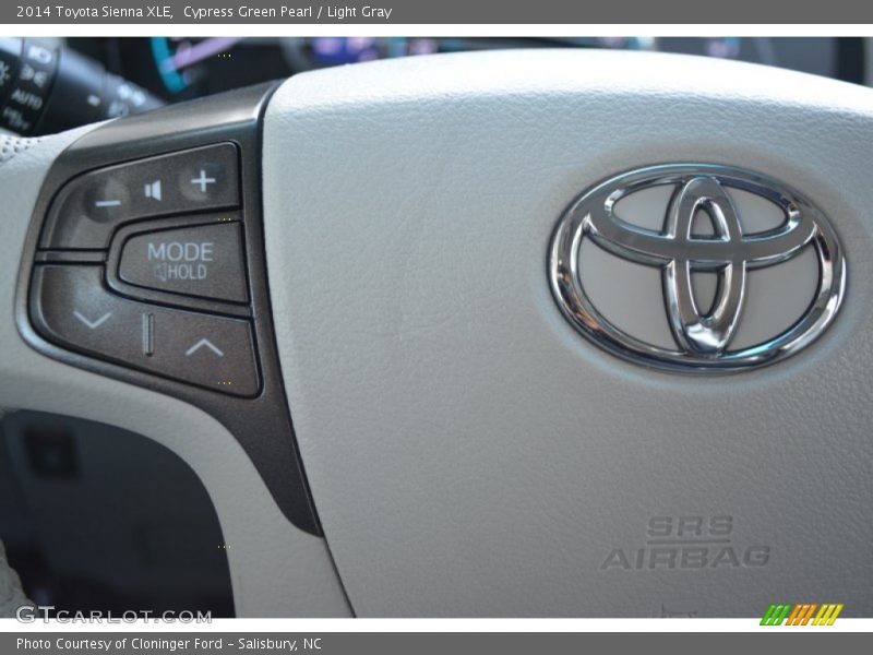 Cypress Green Pearl / Light Gray 2014 Toyota Sienna XLE