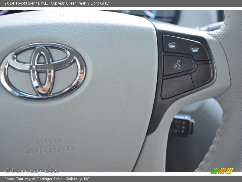 Cypress Green Pearl / Light Gray 2014 Toyota Sienna XLE