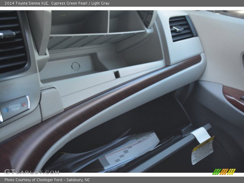 Cypress Green Pearl / Light Gray 2014 Toyota Sienna XLE