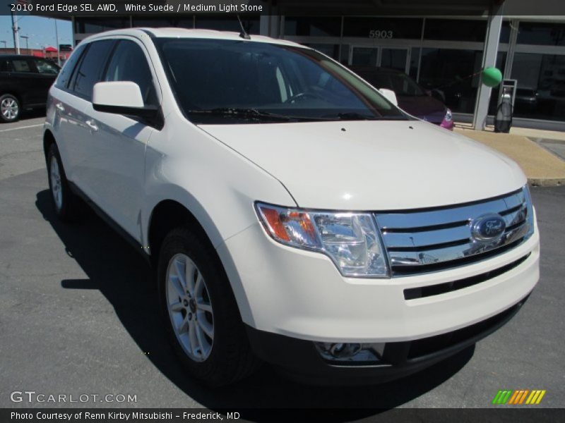White Suede / Medium Light Stone 2010 Ford Edge SEL AWD