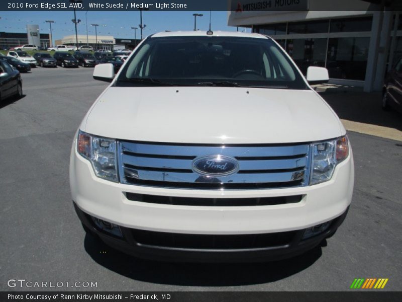 White Suede / Medium Light Stone 2010 Ford Edge SEL AWD