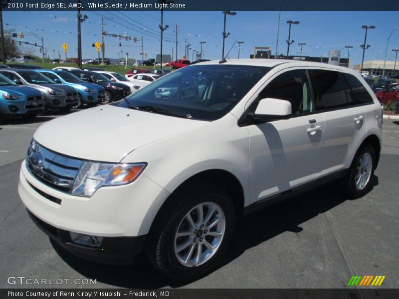 White Suede / Medium Light Stone 2010 Ford Edge SEL AWD