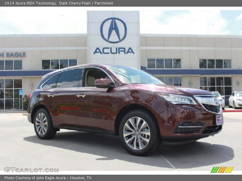 Dark Cherry Pearl / Parchment 2014 Acura MDX Technology