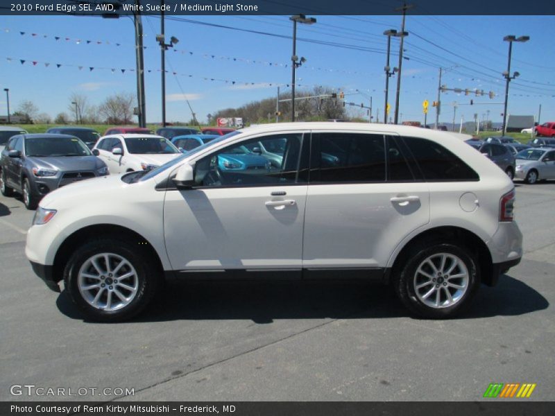 White Suede / Medium Light Stone 2010 Ford Edge SEL AWD