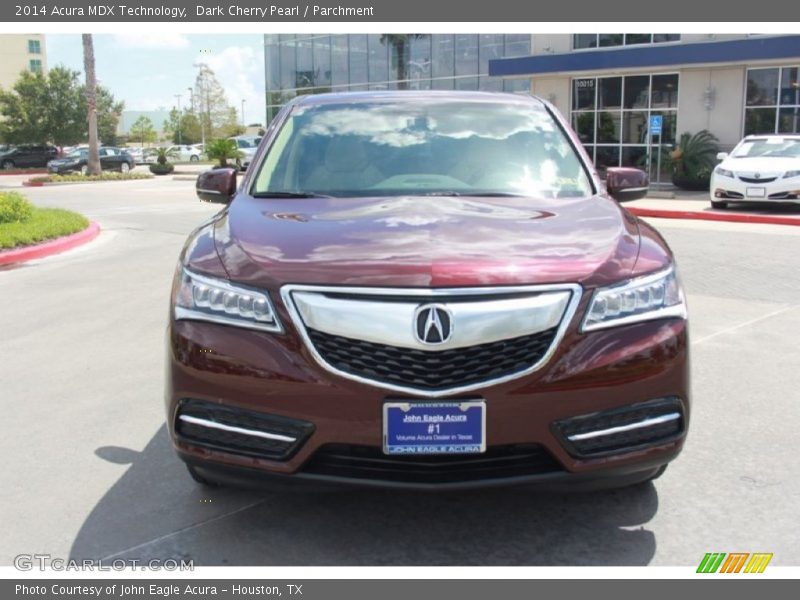 Dark Cherry Pearl / Parchment 2014 Acura MDX Technology