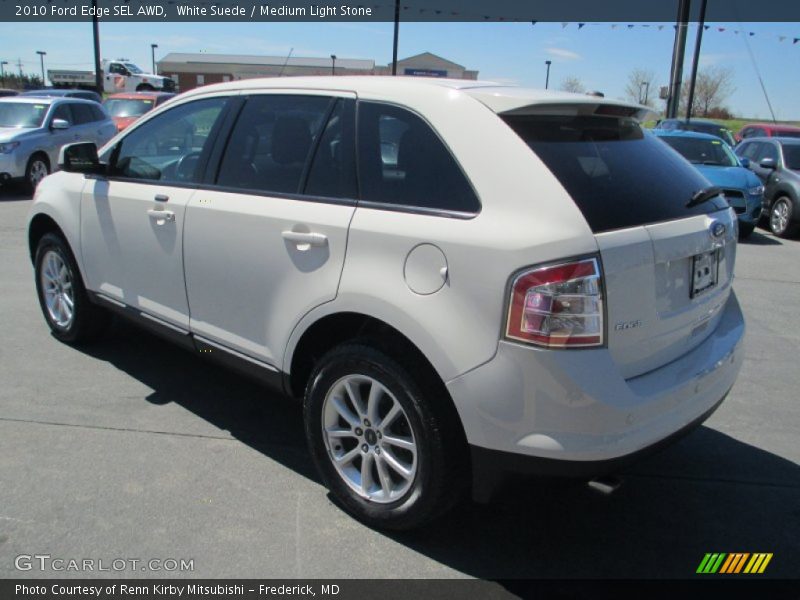 White Suede / Medium Light Stone 2010 Ford Edge SEL AWD
