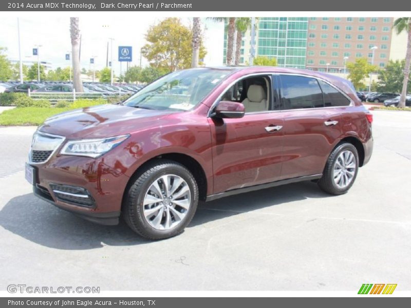 Dark Cherry Pearl / Parchment 2014 Acura MDX Technology