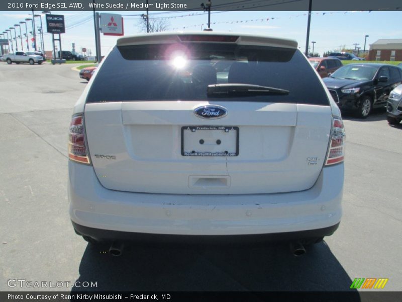White Suede / Medium Light Stone 2010 Ford Edge SEL AWD