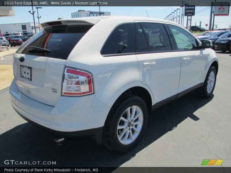 White Suede / Medium Light Stone 2010 Ford Edge SEL AWD
