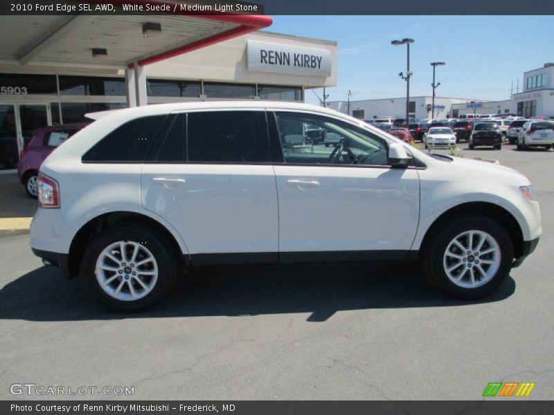 White Suede / Medium Light Stone 2010 Ford Edge SEL AWD
