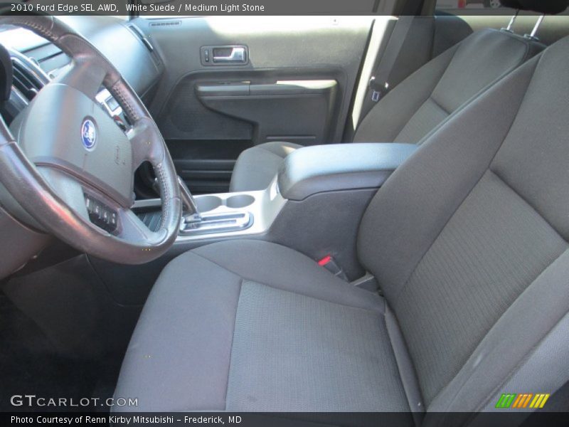 White Suede / Medium Light Stone 2010 Ford Edge SEL AWD