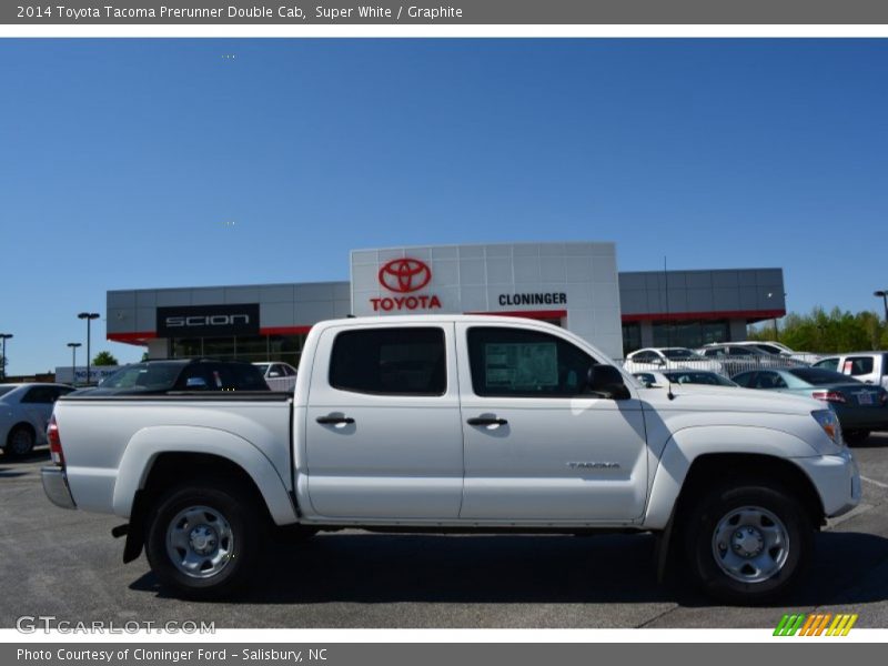 Super White / Graphite 2014 Toyota Tacoma Prerunner Double Cab