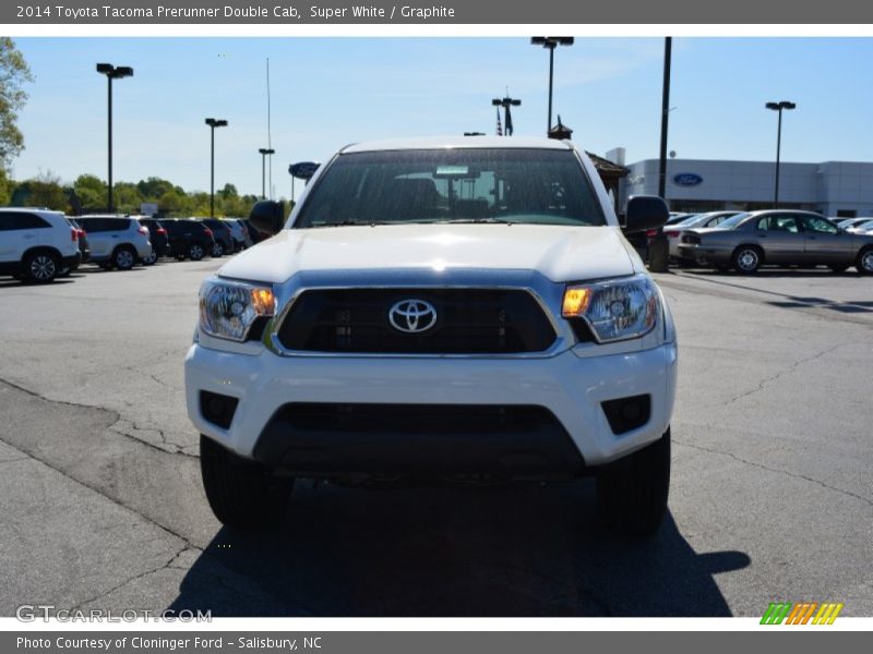 Super White / Graphite 2014 Toyota Tacoma Prerunner Double Cab