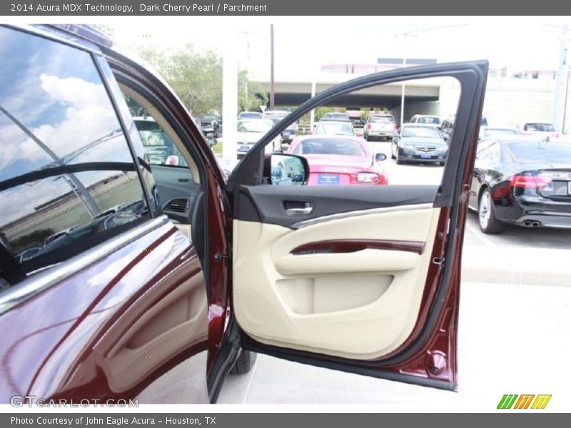 Dark Cherry Pearl / Parchment 2014 Acura MDX Technology