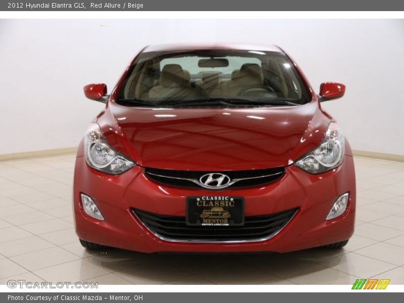 Red Allure / Beige 2012 Hyundai Elantra GLS