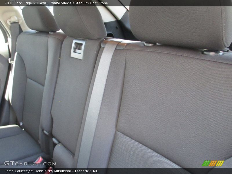 White Suede / Medium Light Stone 2010 Ford Edge SEL AWD