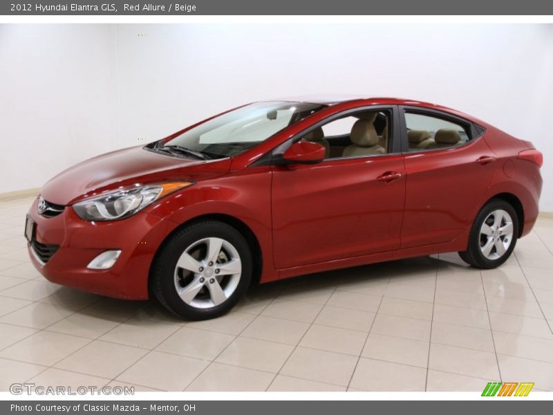Red Allure / Beige 2012 Hyundai Elantra GLS