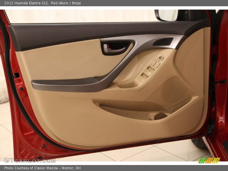 Red Allure / Beige 2012 Hyundai Elantra GLS
