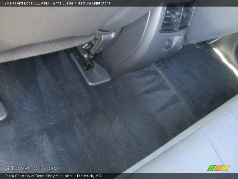 White Suede / Medium Light Stone 2010 Ford Edge SEL AWD
