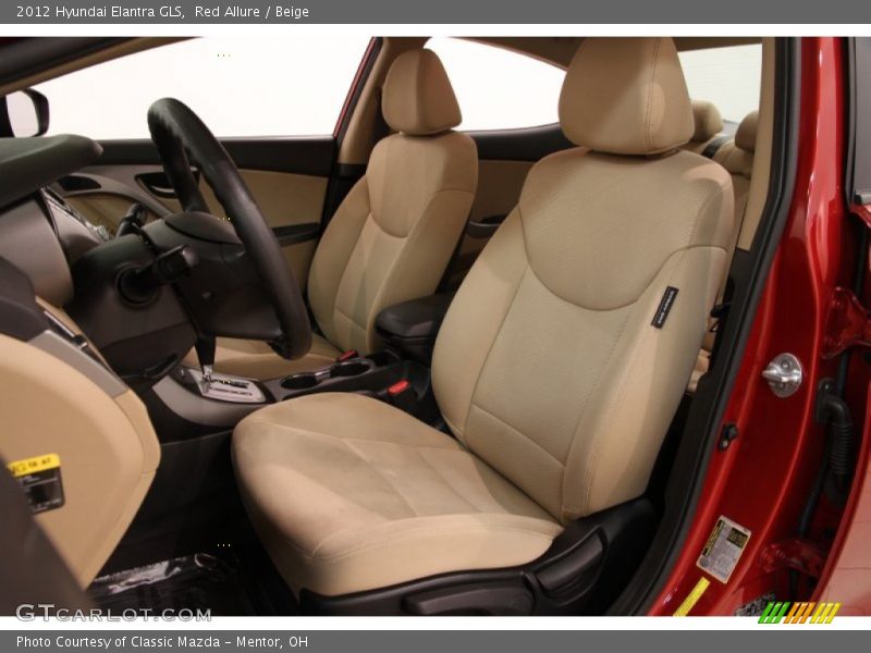 Red Allure / Beige 2012 Hyundai Elantra GLS