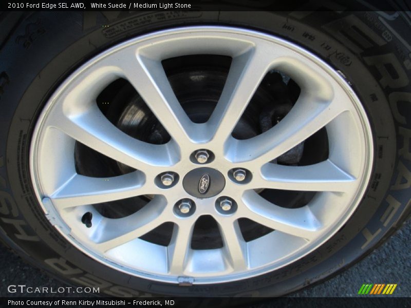 White Suede / Medium Light Stone 2010 Ford Edge SEL AWD