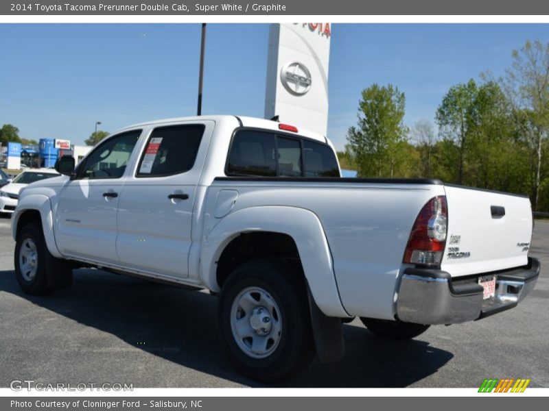 Super White / Graphite 2014 Toyota Tacoma Prerunner Double Cab