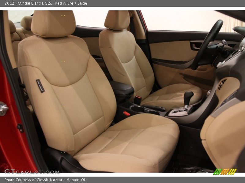 Red Allure / Beige 2012 Hyundai Elantra GLS