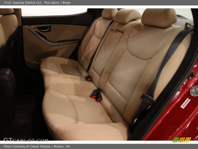 Red Allure / Beige 2012 Hyundai Elantra GLS