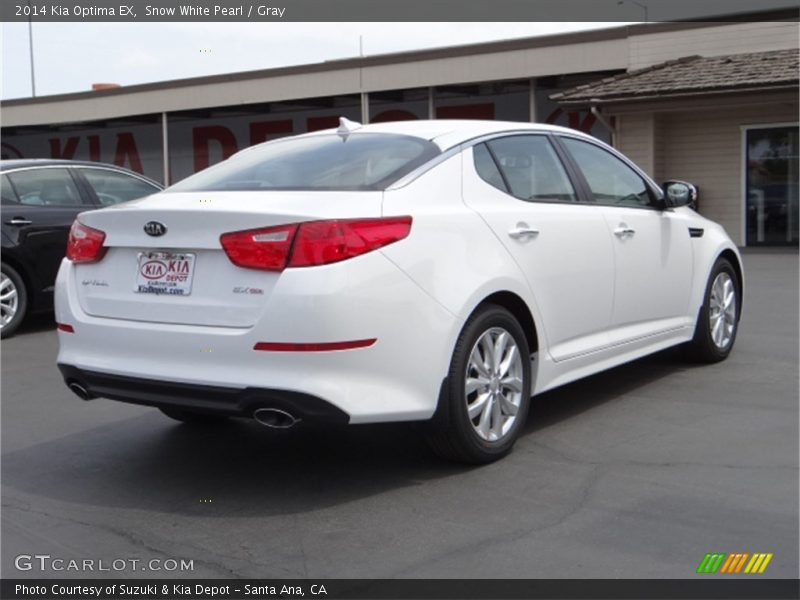 Snow White Pearl / Gray 2014 Kia Optima EX